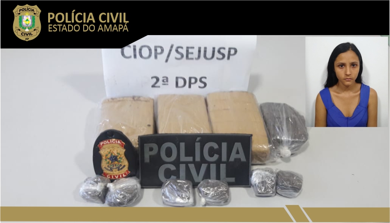 POLÍCIA CIVIL PRENDE COMPANHEIRA DE DETENTO DO IAPEN POR TRÁFICO DE DROGAS